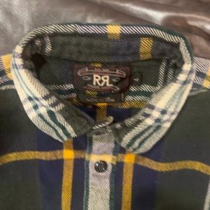 Ralph Lauren RRL plaid cotton work shirt